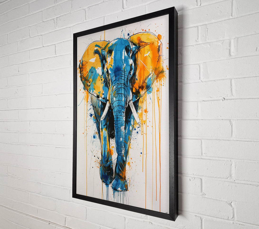  A Canvas Print of Elephant Drip Canvas Art