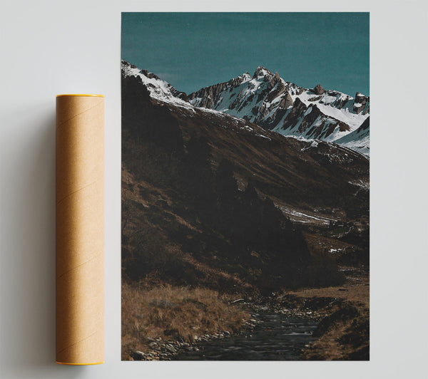 Blue Mountain Stream Poster