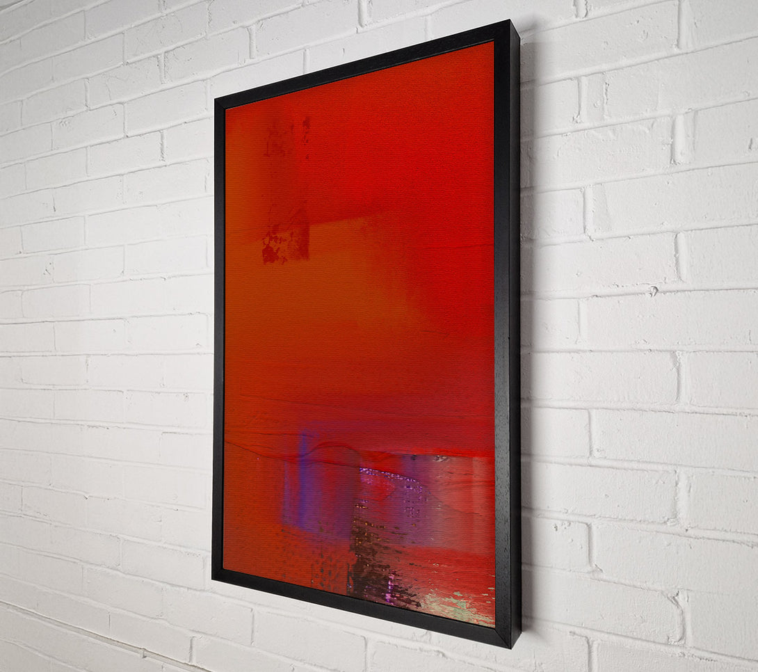  A Canvas Print of Crimson Afterglow Hues Canvas Print