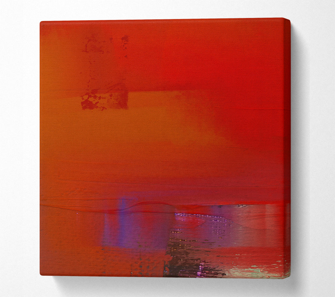  A Canvas Print of Crimson Afterglow Hues Canvas Print