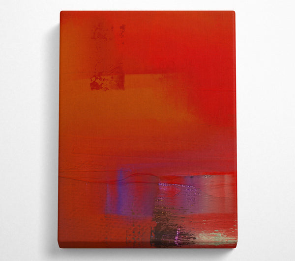  A Canvas Print of Crimson Afterglow Hues Canvas Print