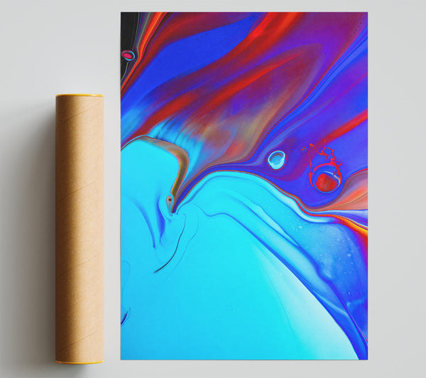 Blue Swirls And Dreams Print