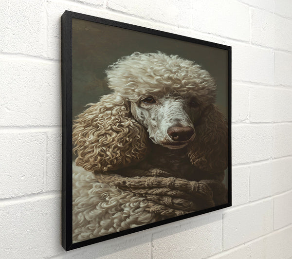Creamy Poodle Portrait