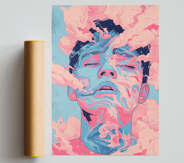 Pink Swirling Dreams Print