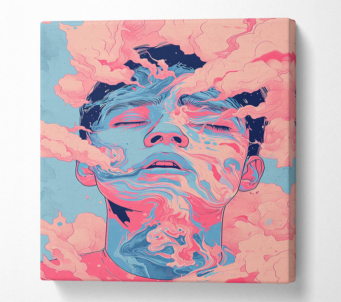  A Canvas Print of Pink Swirling Dreams Canvas Print