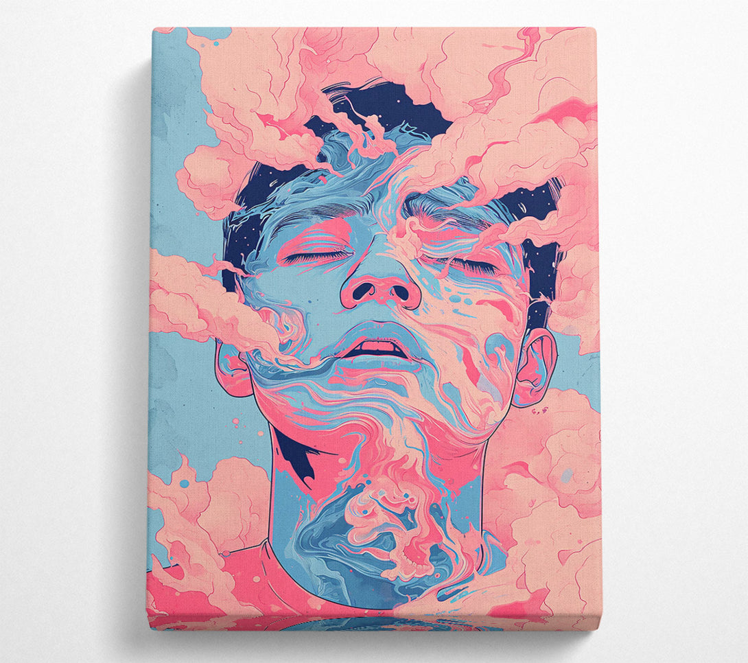  A Canvas Print of Pink Swirling Dreams Canvas Print
