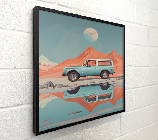 Aqua Bronco Reflection