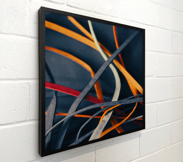 Orange Woven Lines
