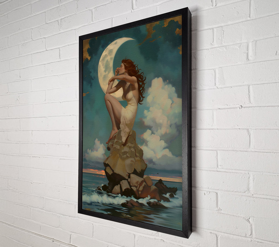  A Canvas Print of Azure Moon Maiden Canvas Wall Art