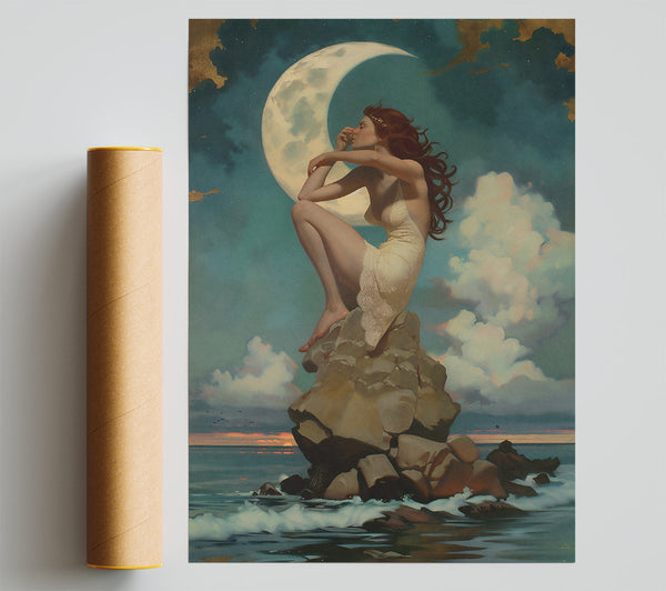Azure Moon Maiden Poster