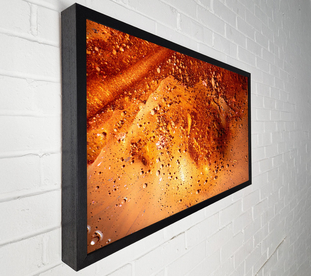  A Canvas Print of Amber Cosmic Burst Canvas Art