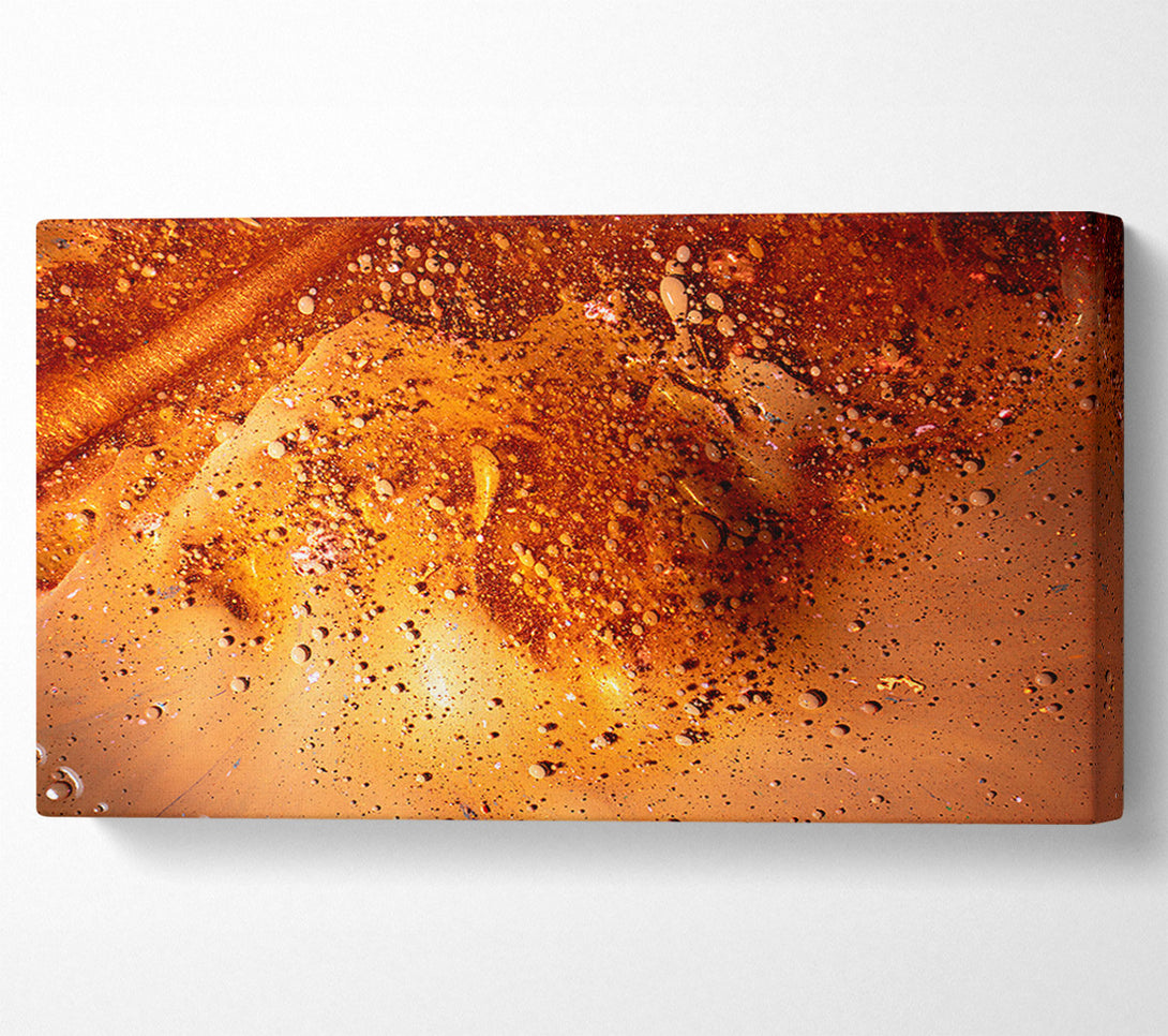  A Canvas Print of Amber Cosmic Burst Canvas Art