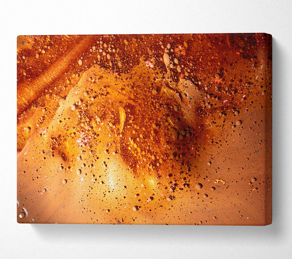  A Canvas Print of Amber Cosmic Burst Canvas Art
