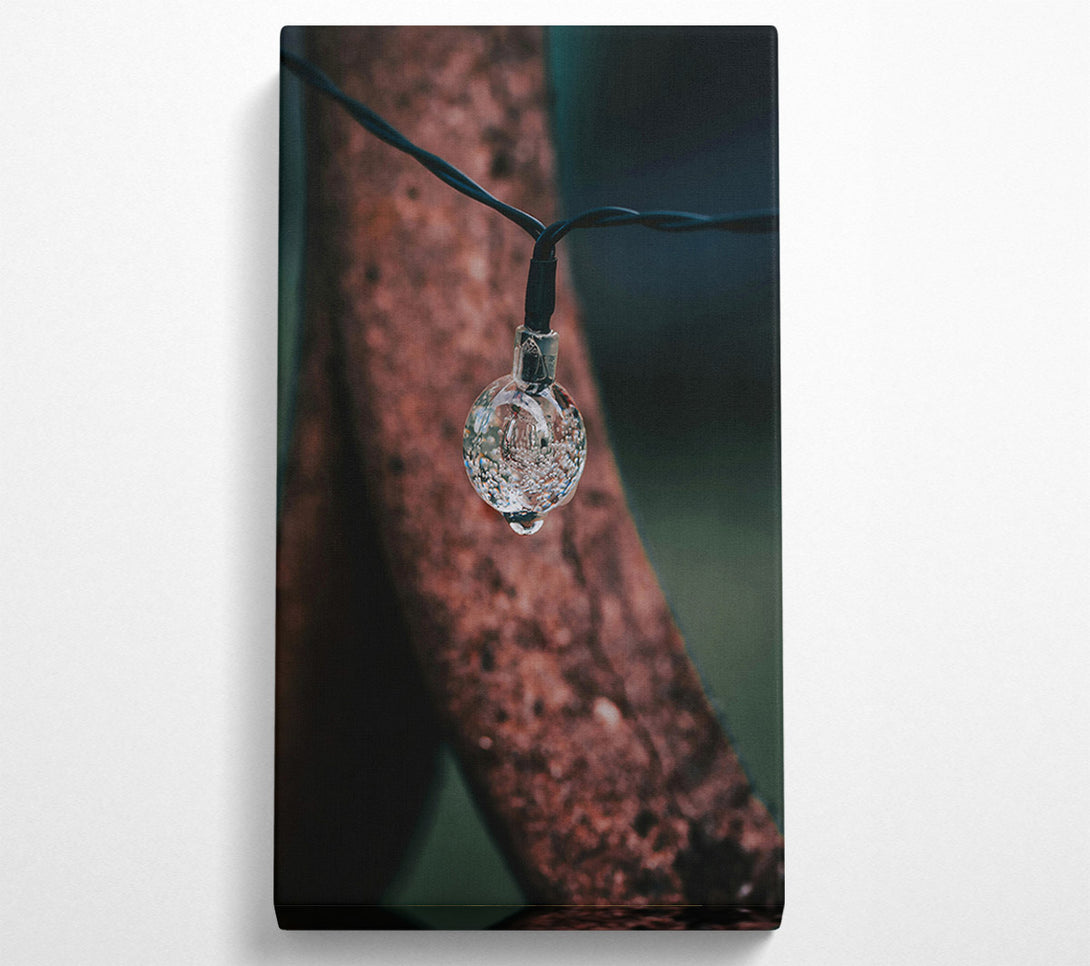 A Canvas Print of Brown Bubbling Drip Canvas Print
