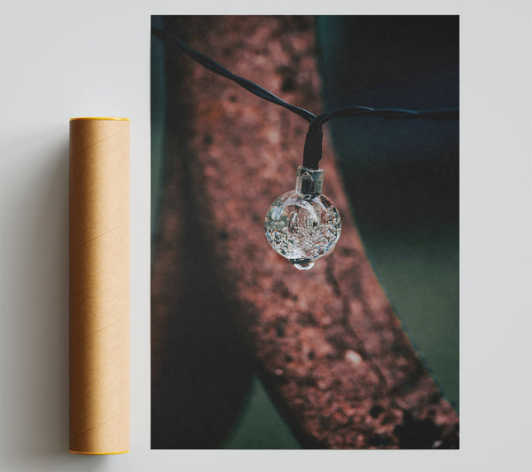 Brown Bubbling Drip Poster