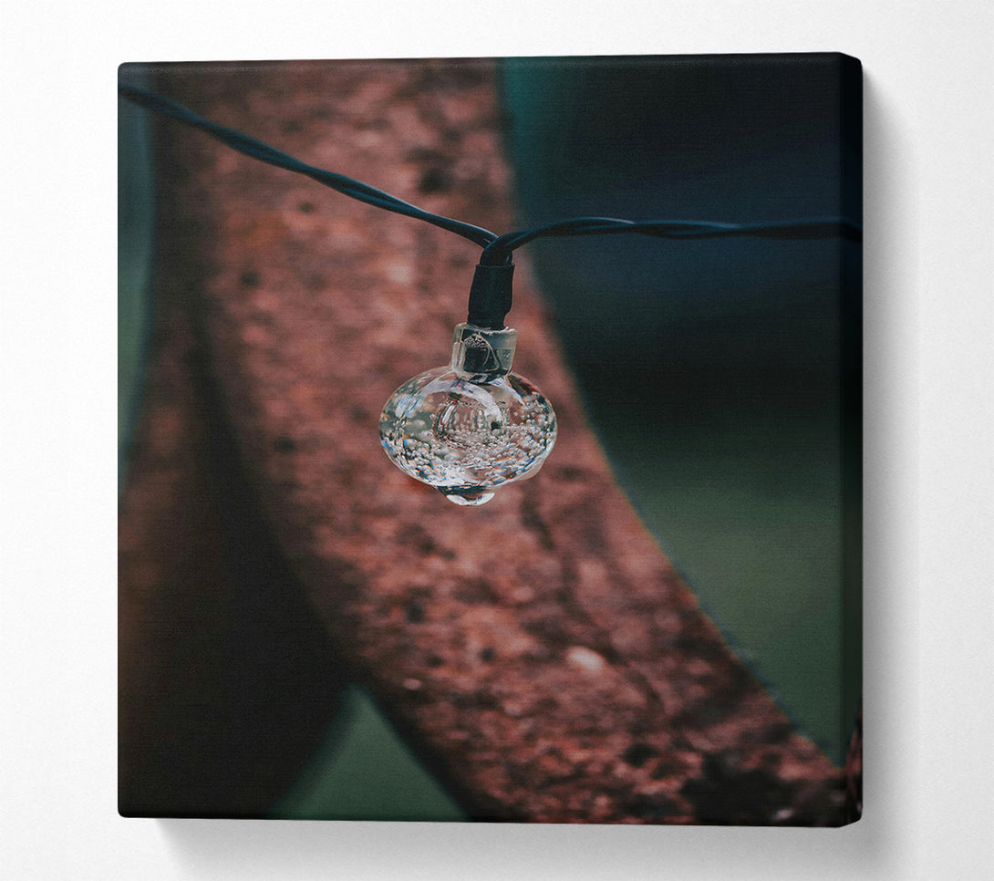  A Canvas Print of Brown Bubbling Drip Canvas Print