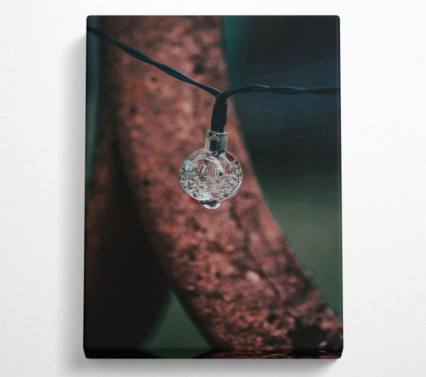  A Canvas Print of Brown Bubbling Drip Canvas Print