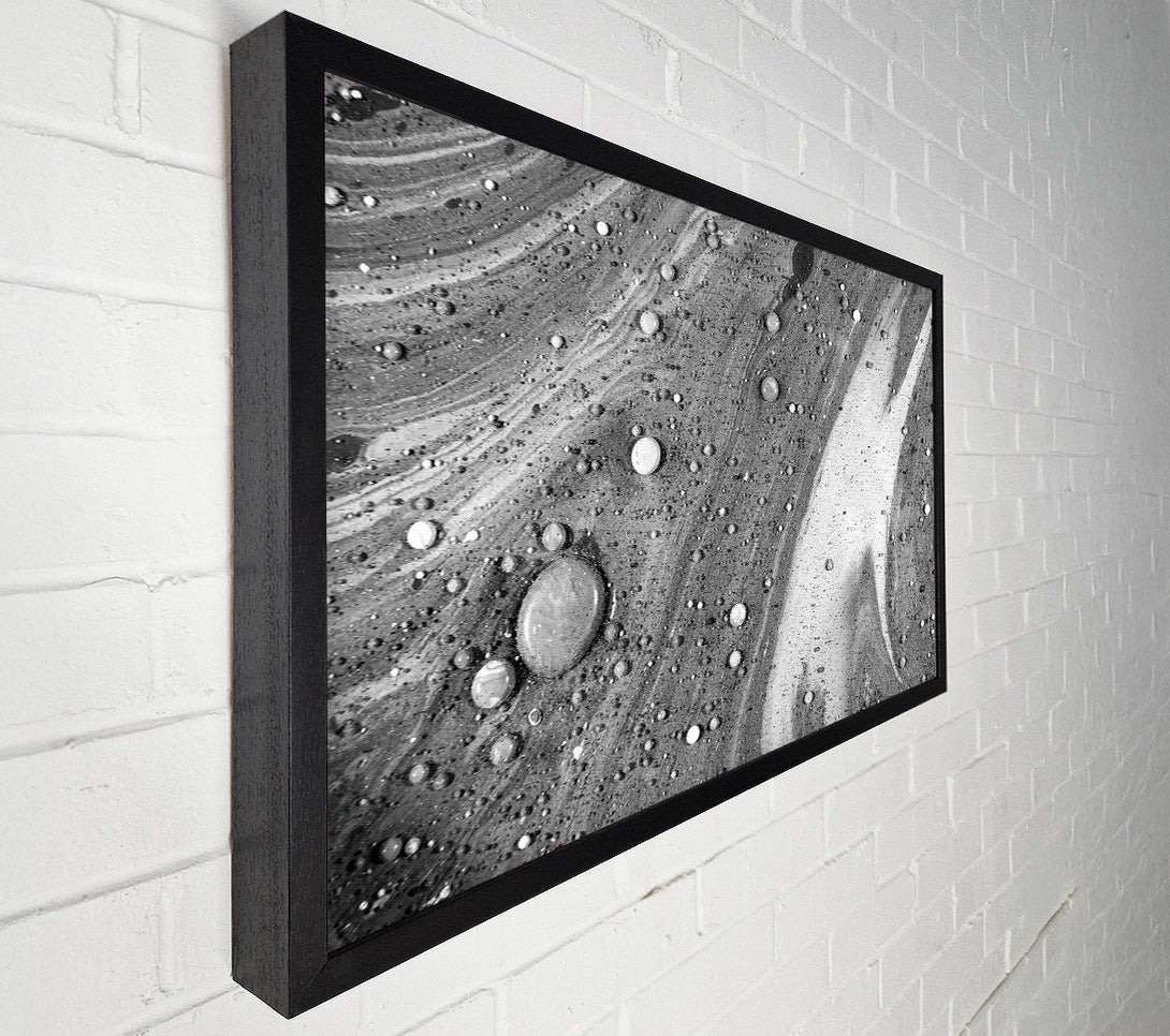  A Canvas Print of Silver Swirls And Bubbles Canvas Art