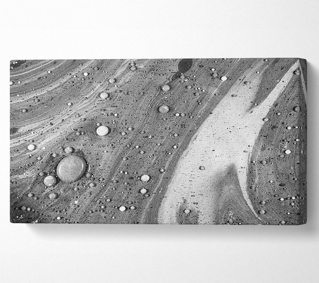  A Canvas Print of Silver Swirls And Bubbles Canvas Art