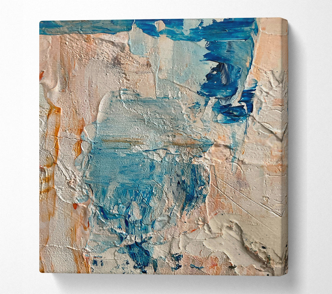  A Canvas Print of Azure And Golden Hues. Canvas Art