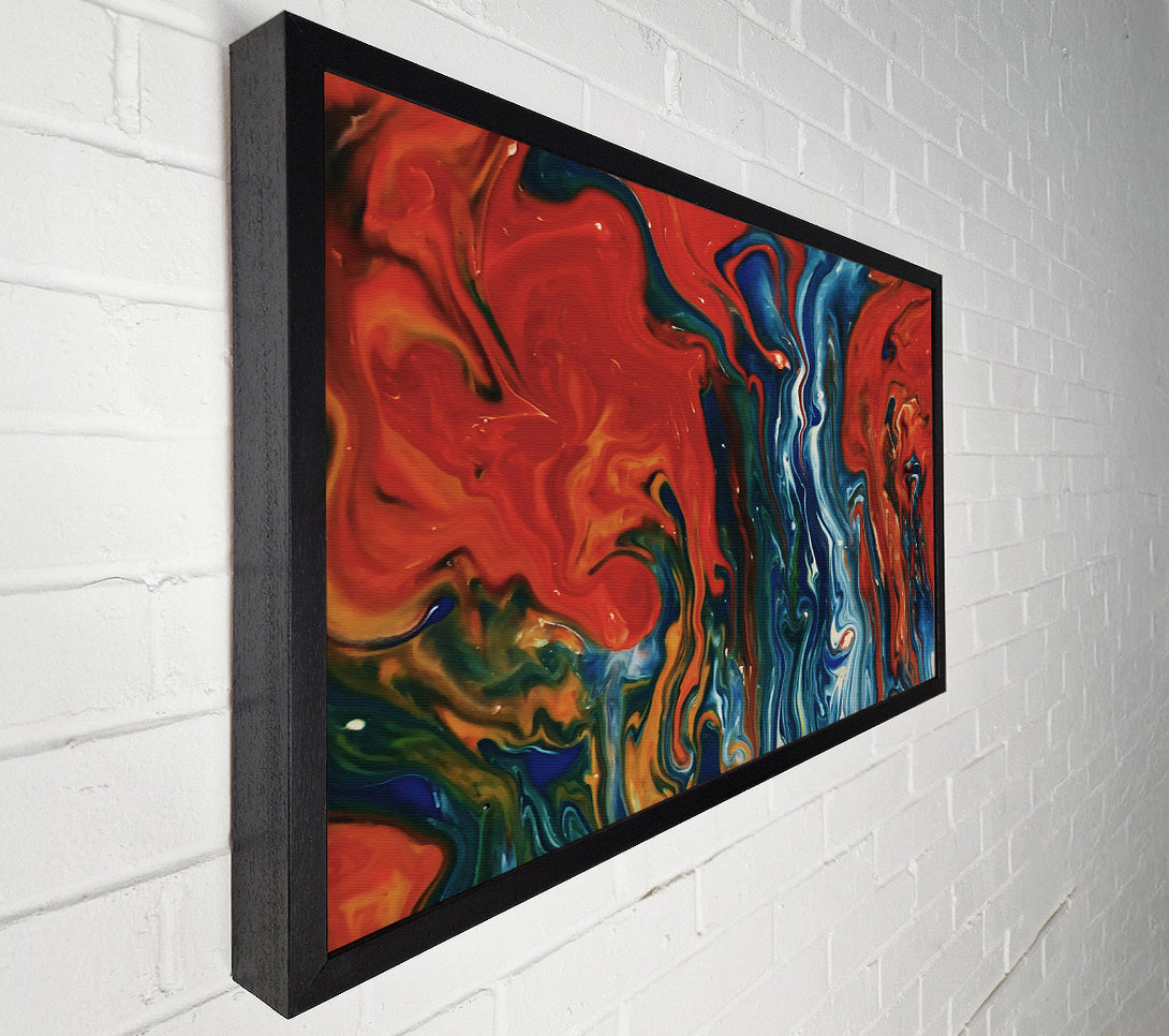  A Canvas Print of Crimson Swirls Of Fire Canvas Art