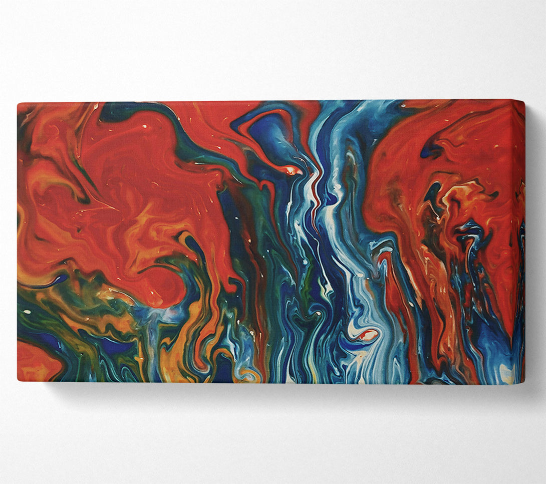  A Canvas Print of Crimson Swirls Of Fire Canvas Art