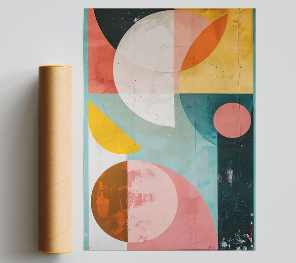 Dusty Rose Abstract Print