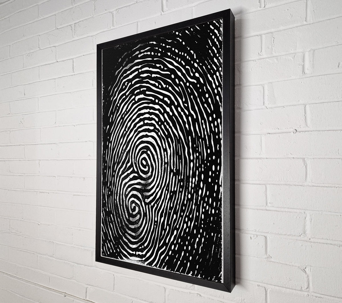  A Canvas Print of Black Swirling Patterns Canvas Wall Art