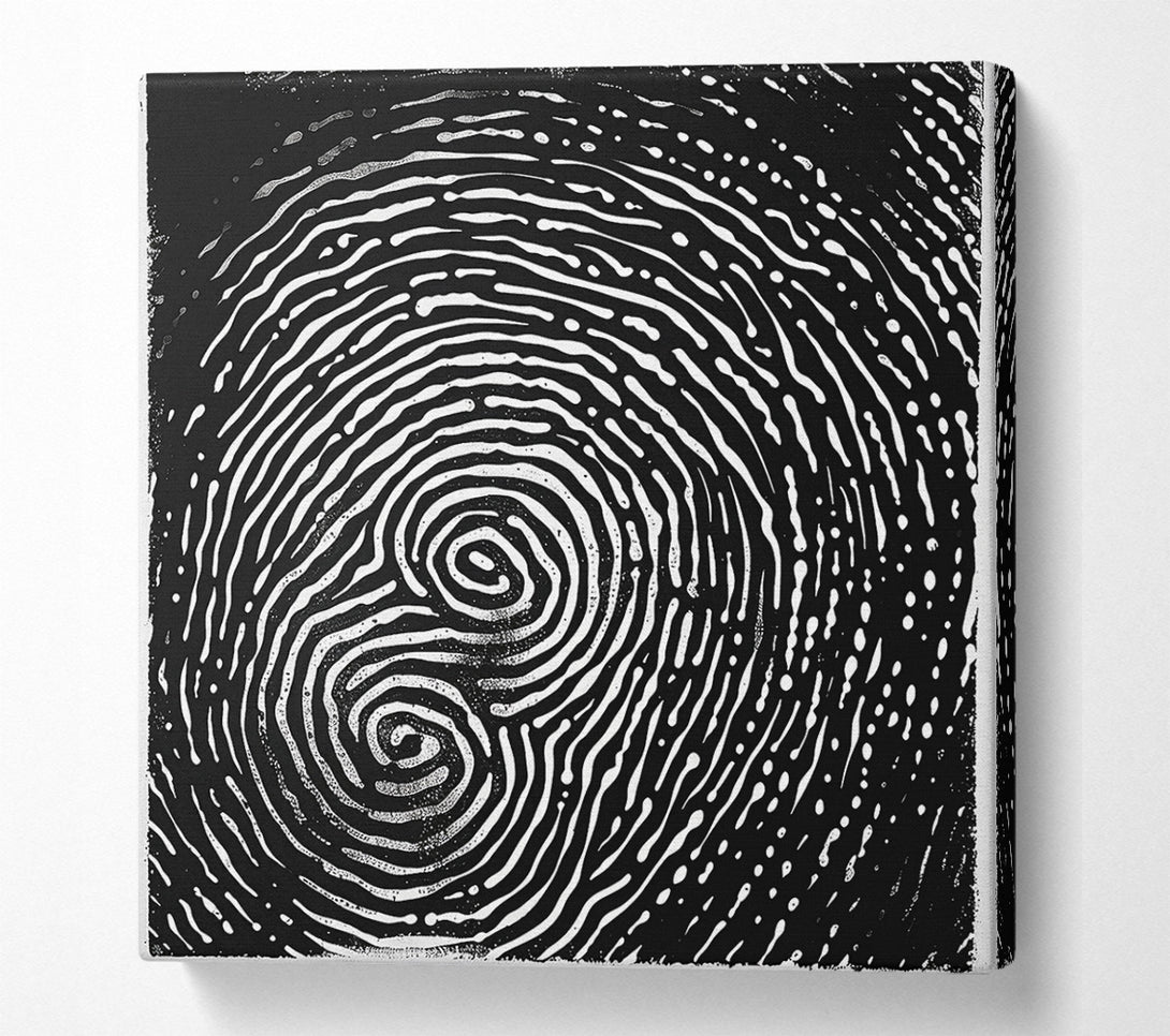  A Canvas Print of Black Swirling Patterns Canvas Wall Art