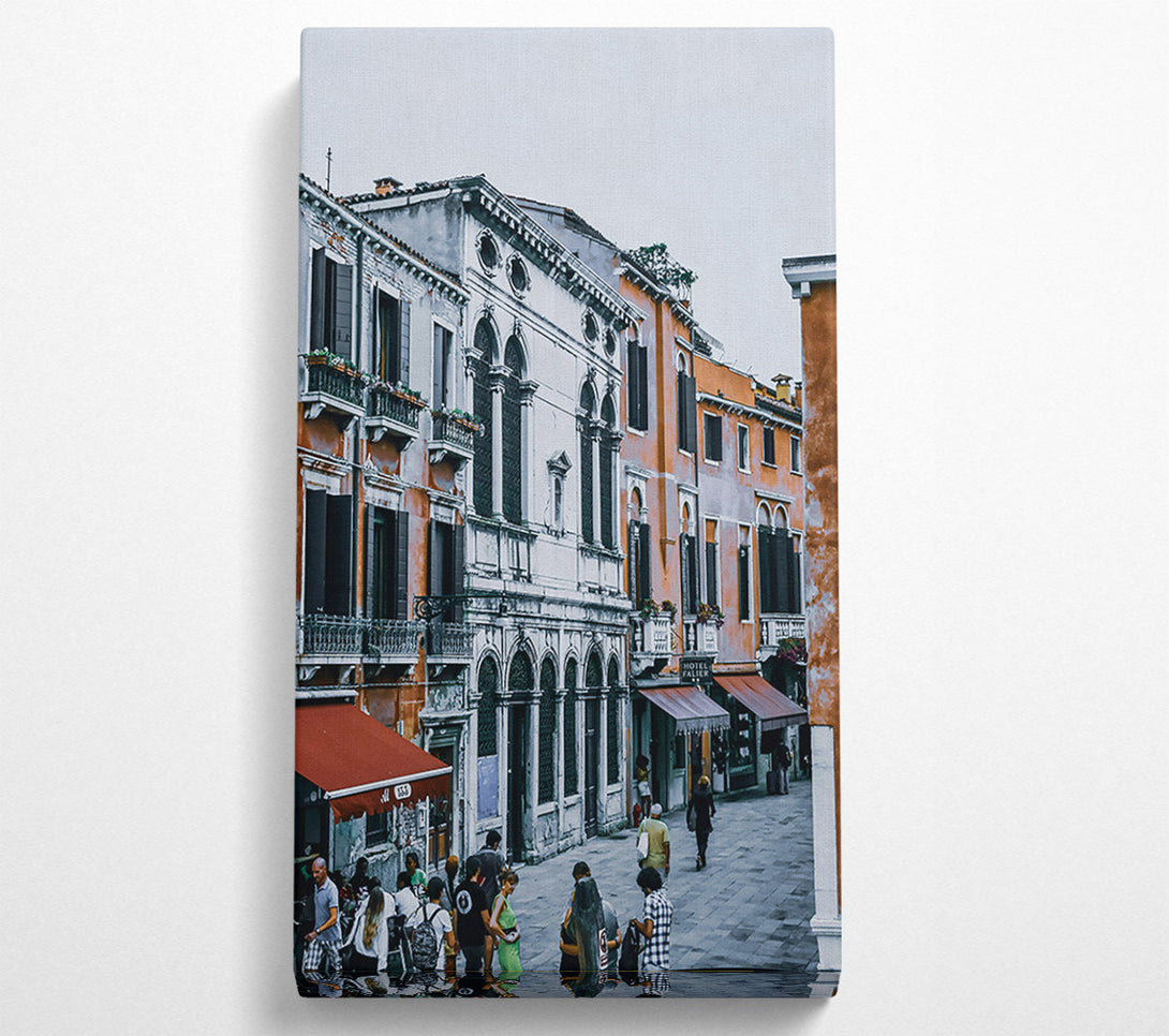  A Canvas Print of White Stone Alleyway Canvas Art