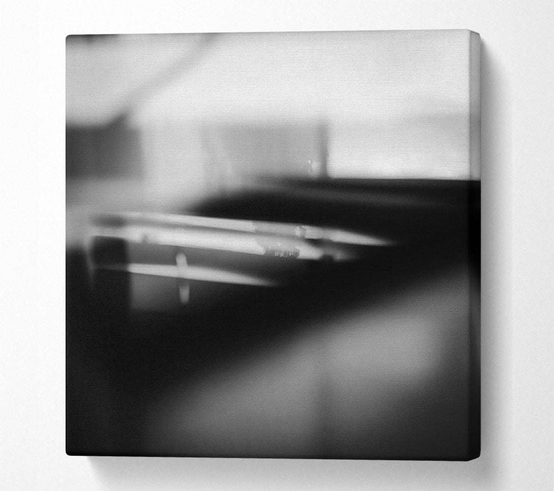  A Canvas Print of Black & White Lines Canvas Print
