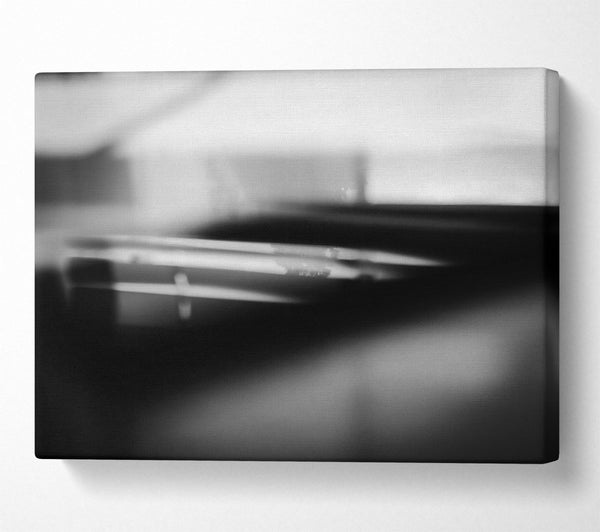  A Canvas Print of Black & White Lines Canvas Print