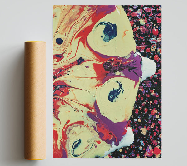 Yellow Swirls Of Chaos Print