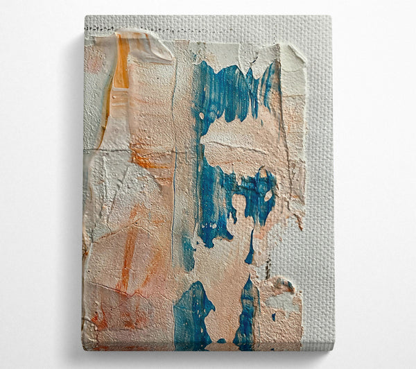 A Canvas Print of Teal Abstract Form Canvas Wall Art