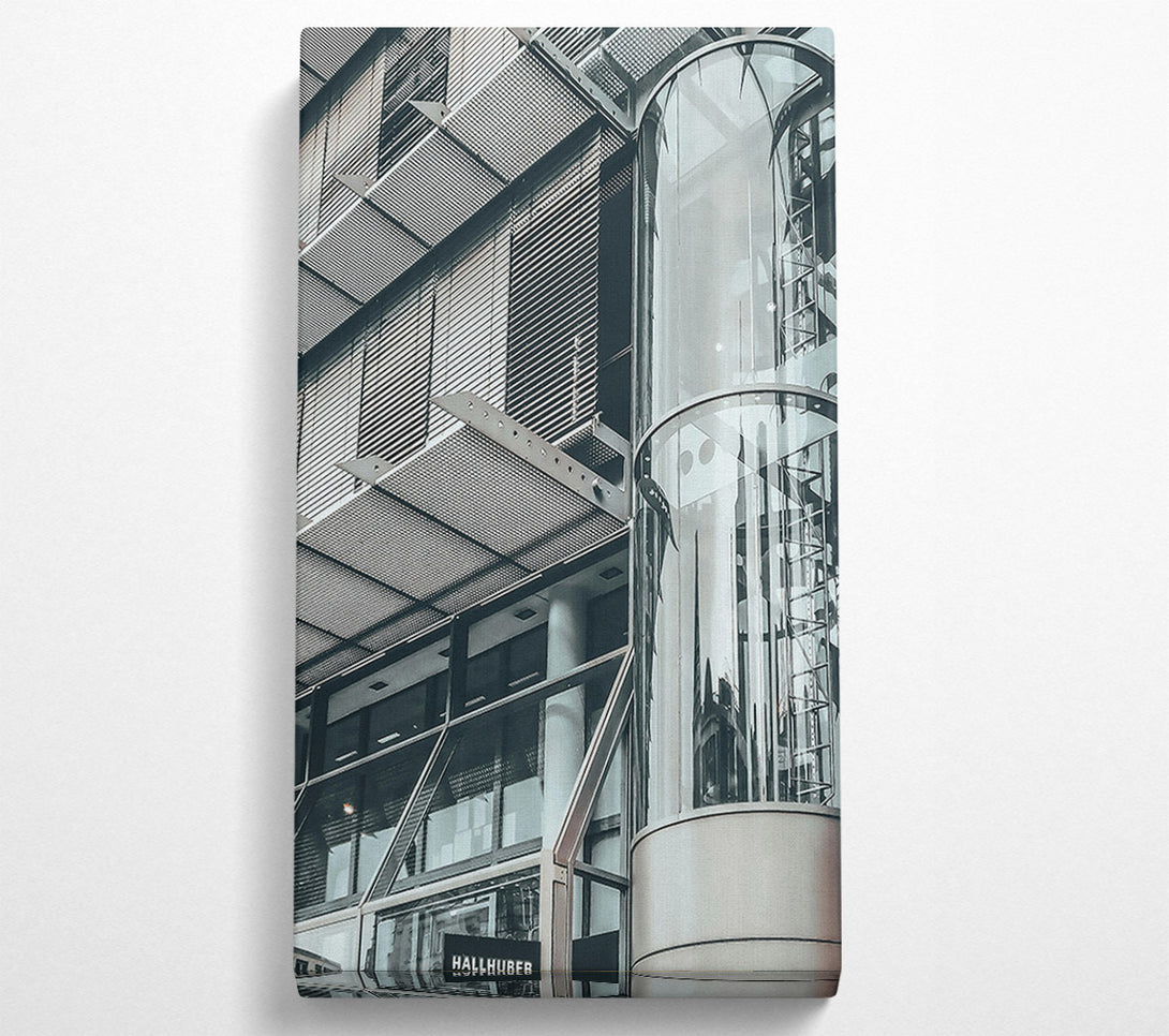  A Canvas Print of Steel And Glass Reflections Canvas Art
