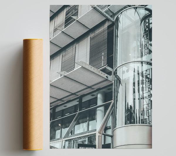 Steel And Glass Reflections Print