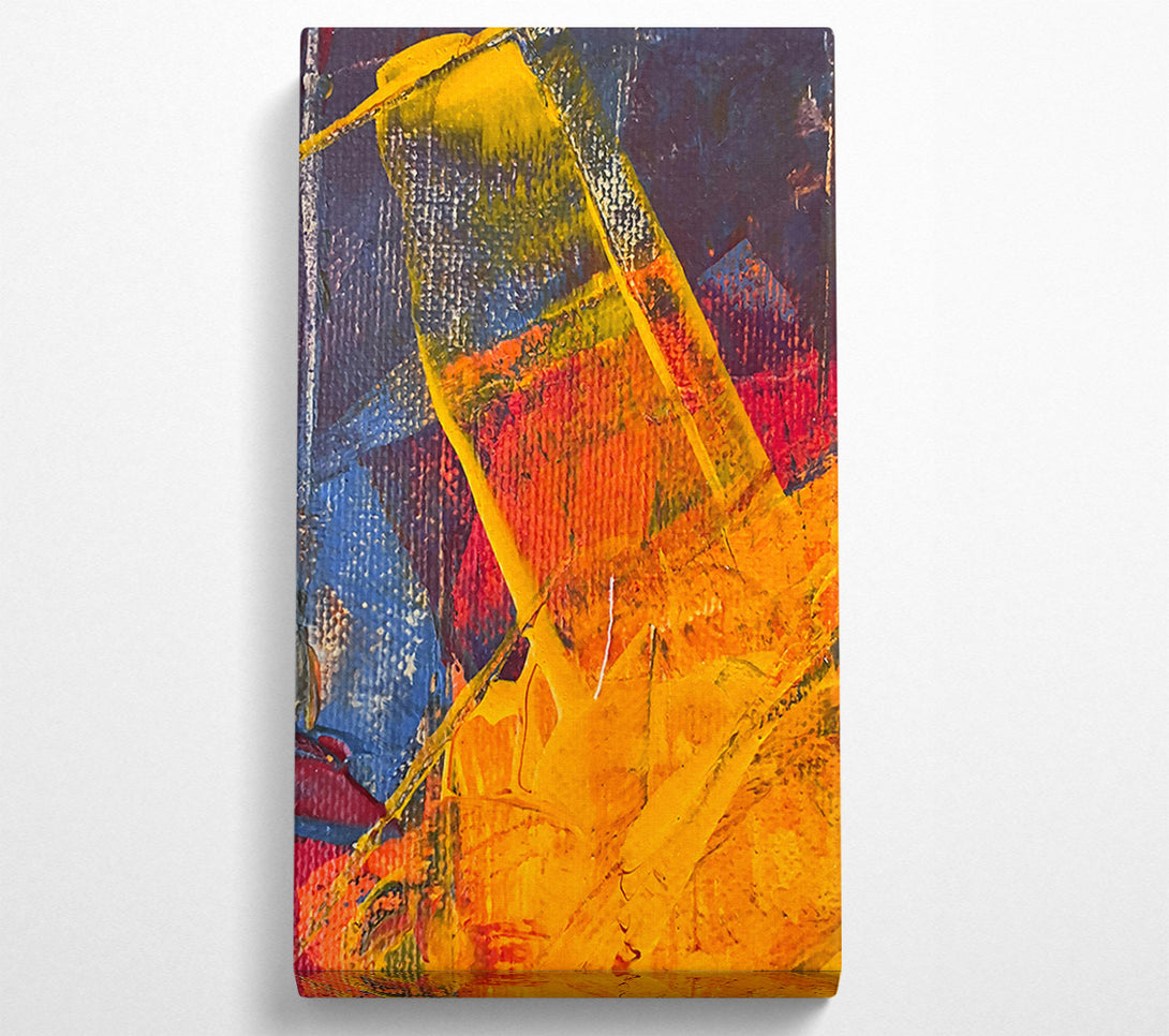  A Canvas Print of Golden Abstract Burst Canvas Print