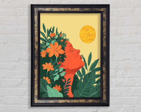 Enjoy The Sun Framed Print