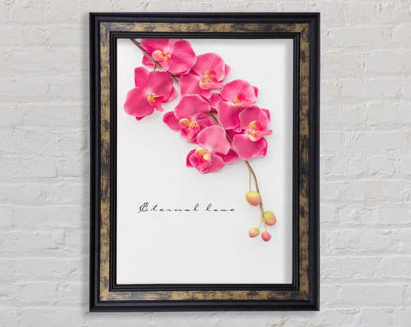 Eternal Love Flowers Framed Print