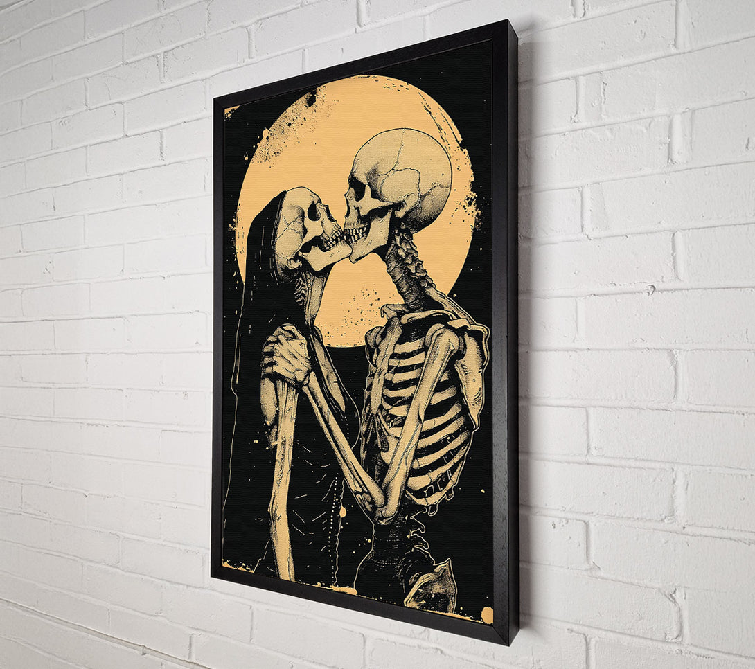  A Canvas Print of Golden Bone Embrace Canvas Art