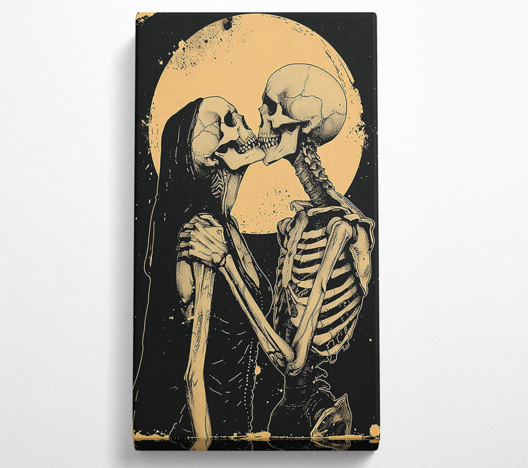  A Canvas Print of Golden Bone Embrace Canvas Art