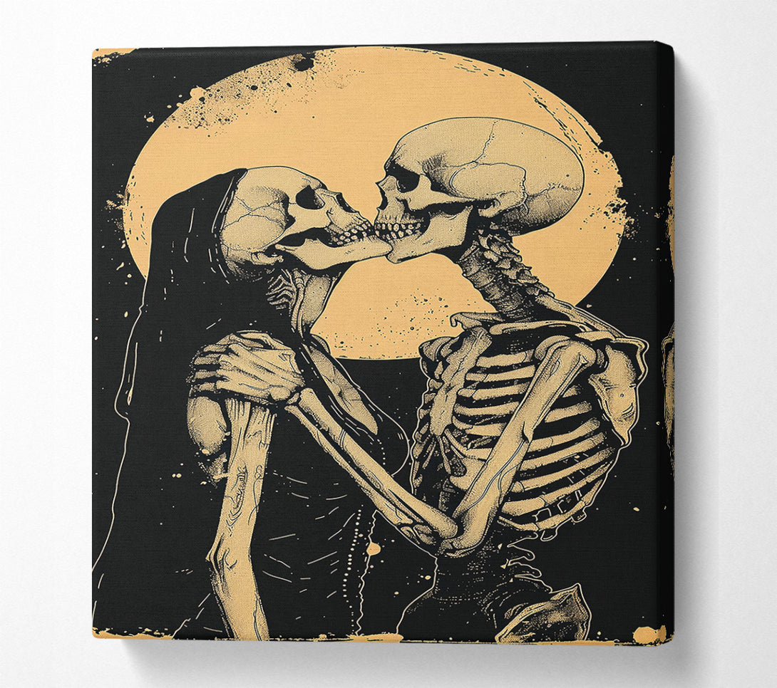  A Canvas Print of Golden Bone Embrace Canvas Art