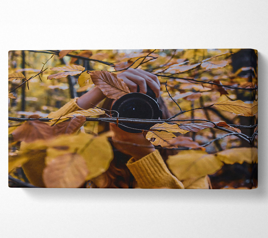  A Canvas Print of Golden Autumn Lens Canvas Art