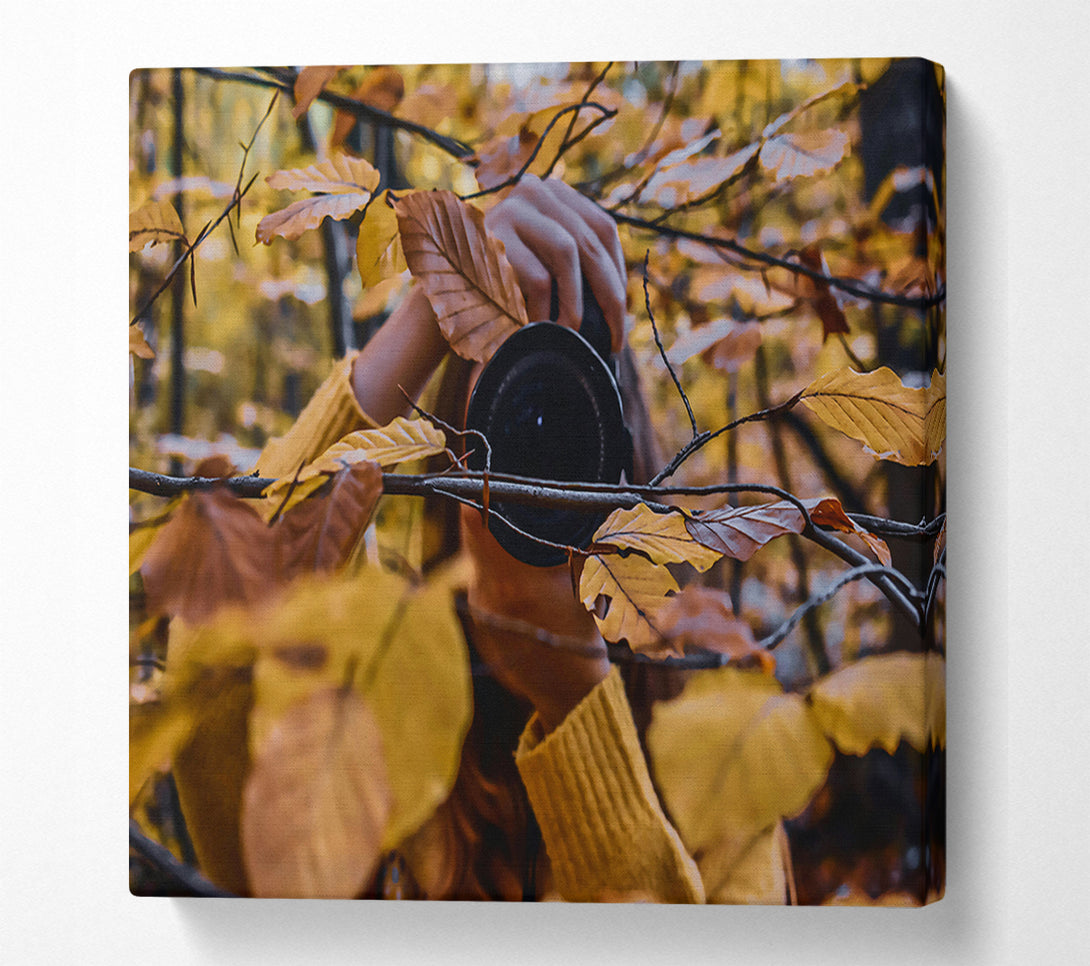  A Canvas Print of Golden Autumn Lens Canvas Art