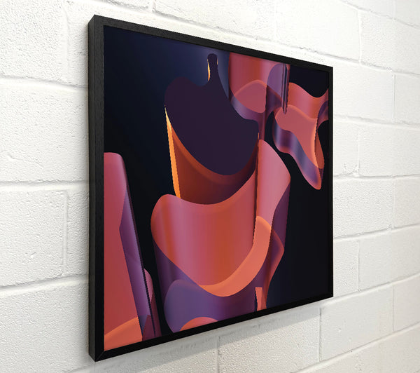 Rose-Tinted Abstract Forms