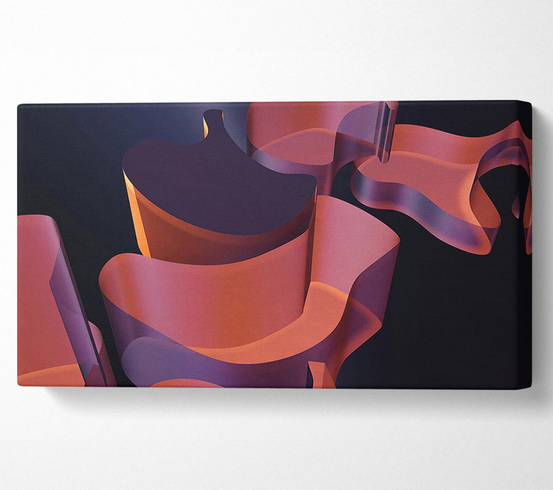  A Canvas Print of Rose-Tinted Abstract Forms Canvas Art