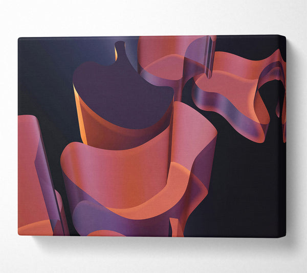  A Canvas Print of Rose-Tinted Abstract Forms Canvas Art