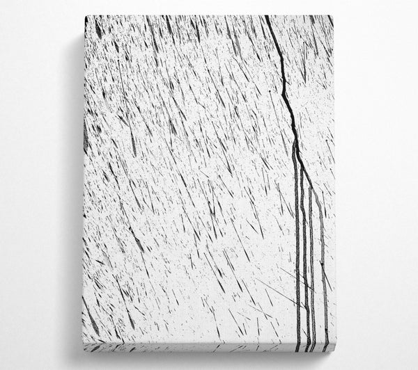  A Canvas Print of White Ink Drips Canvas Art