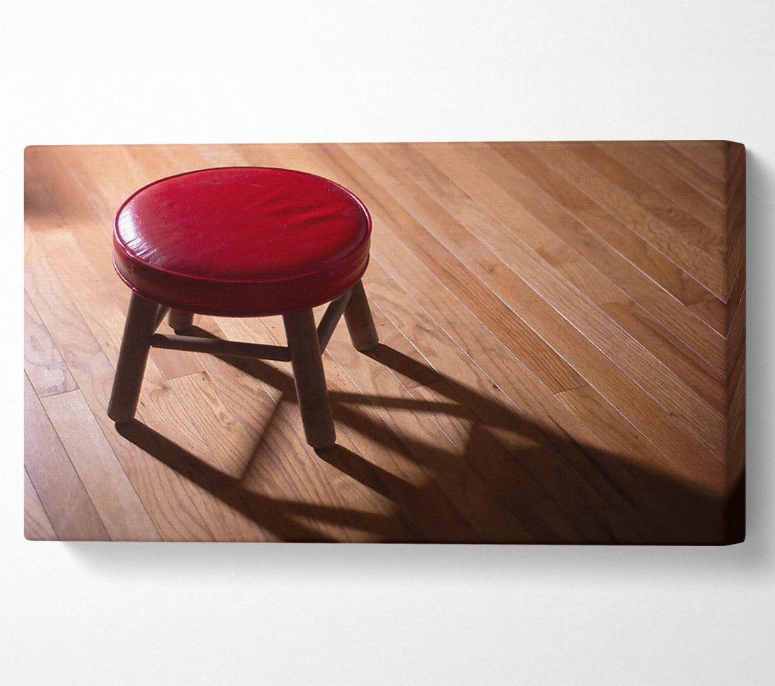  A Canvas Print of Crimson Stool'S Shadow Canvas Art
