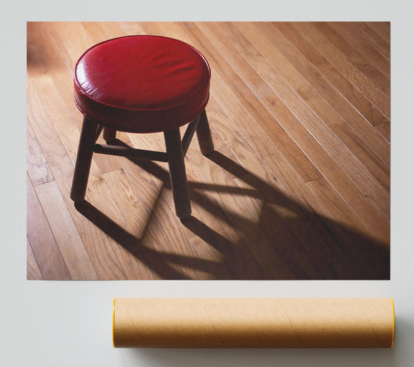 Crimson Stool'S Shadow Print